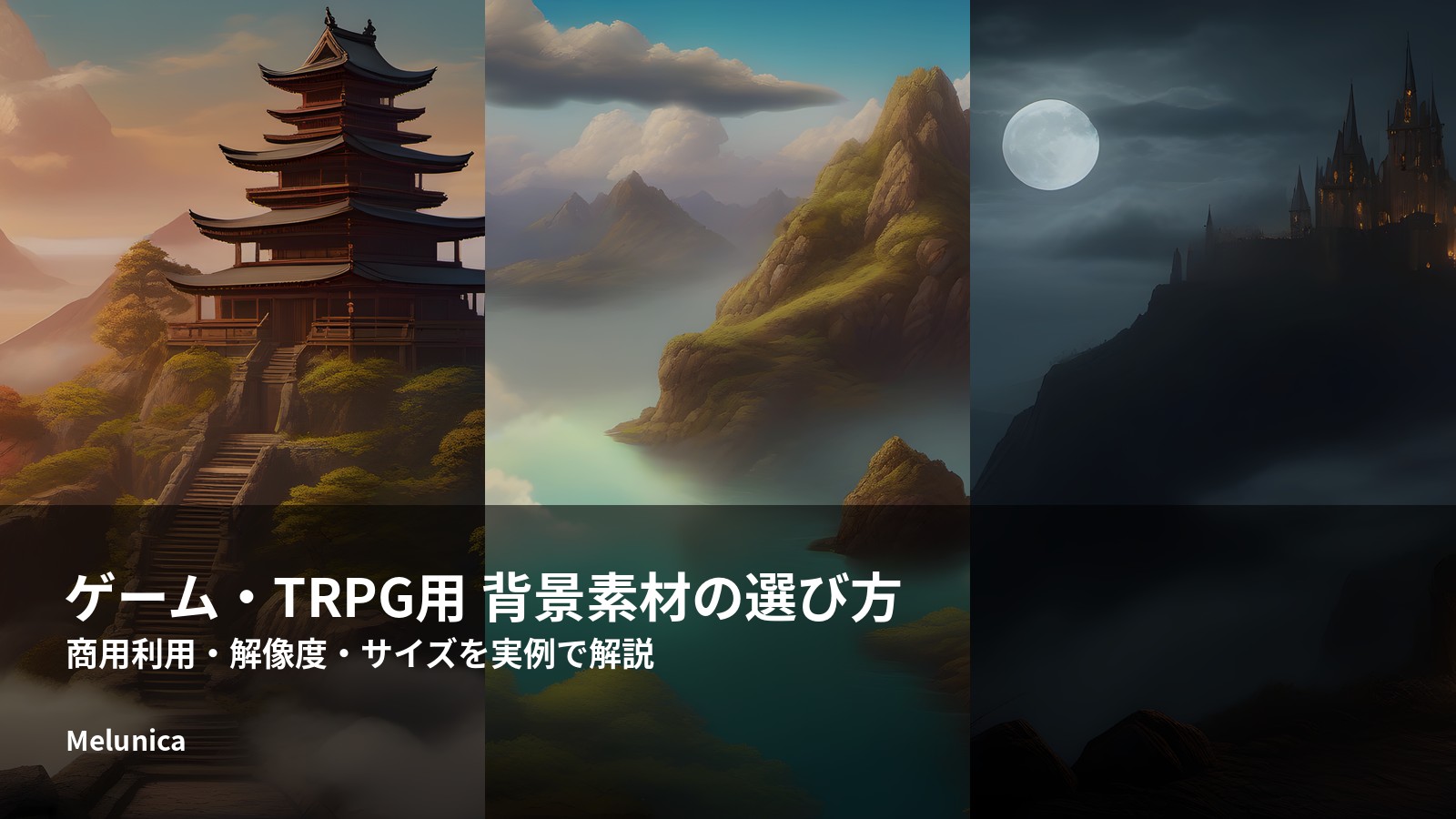 ゲーム・TRPG用の背景素材の選び方