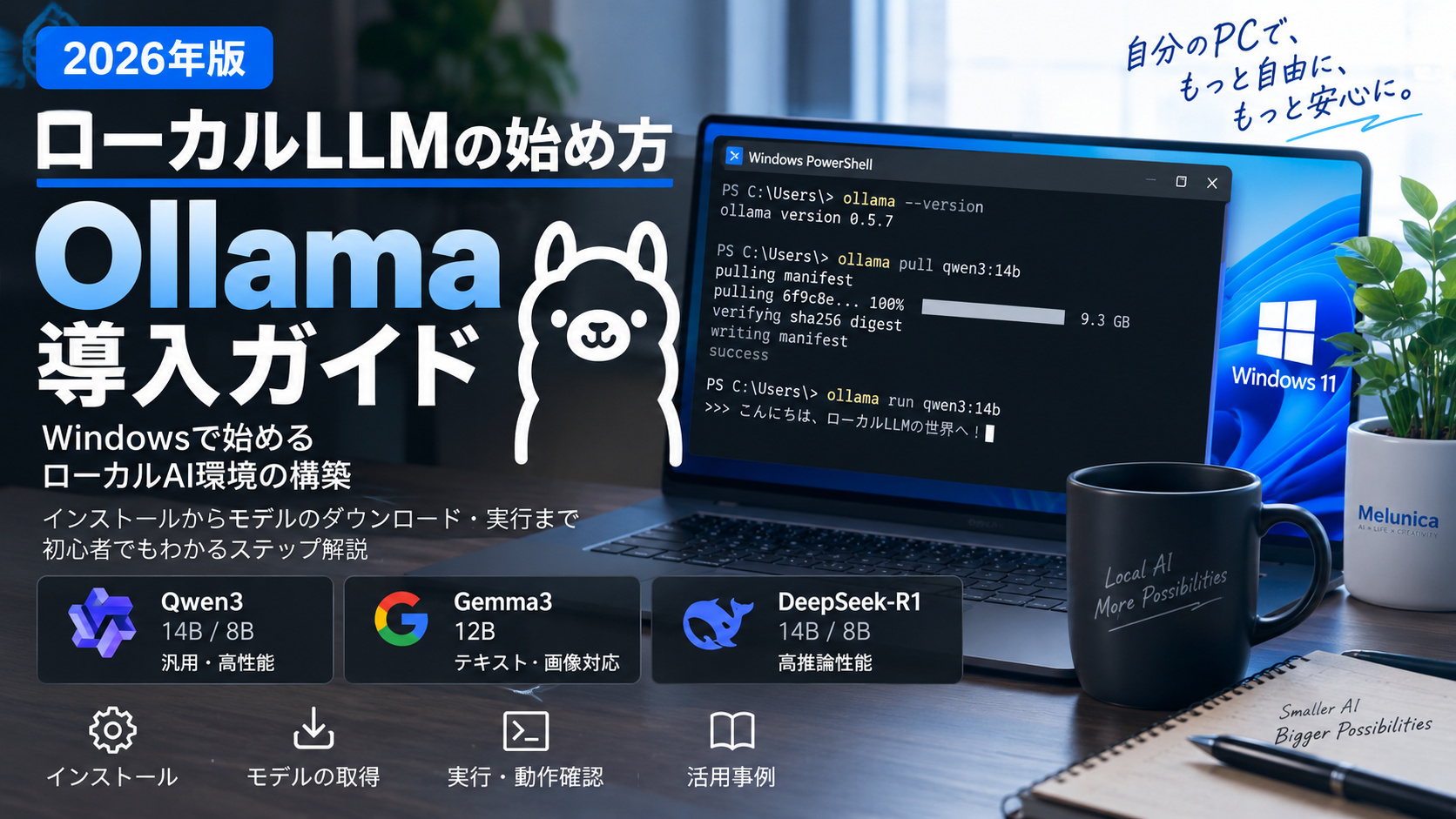 WindowsでOllamaを使ってローカルLLMを始める方法